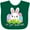 Green, variant on Inktastic My First Easter Cute Bunny with Eggs Boys or Girls Baby Bib