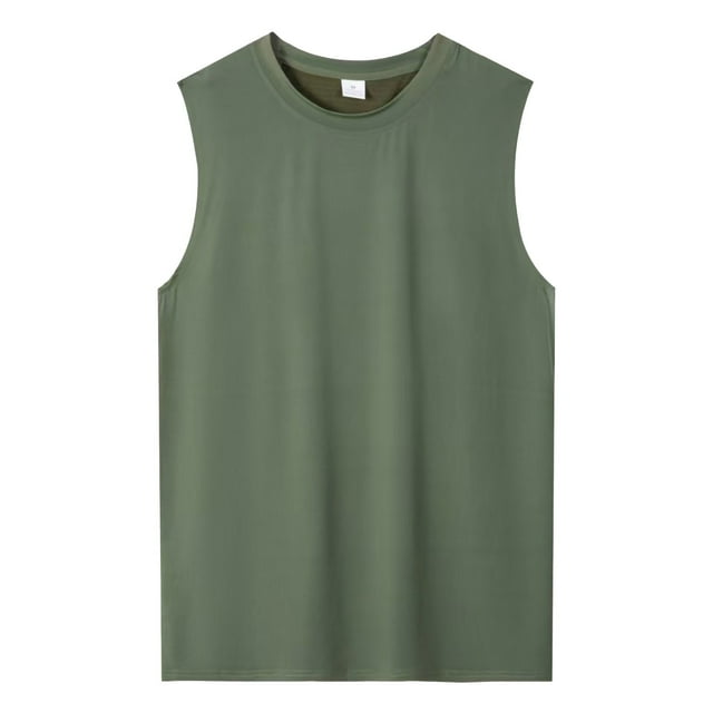 Admvng Débardeur pour Hommes Été Grande Taille Col Rond Sport Respirant Sans Manches P-2TG