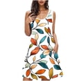 thumbnail image 2 of Ovzne Robes d'Été pour Femmes 2025 Robe d'Été Femme Imprimée avec Poches Chemises de Nuit Sans Manches Tenue de Nuit Chemise de Nuit Col Rond Robe de Nuit Robe d'Été Imprimée Liquidation, 2 of 7