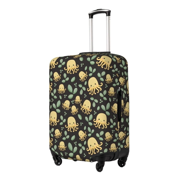 Fotbe Octopuses And Leaves Funda Protectora para Equipaje, Antirrayones y Resistente a la Suciedad, Compatible con Maletas de 18 a 32 Pulgadas-Small