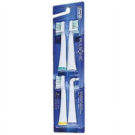 Oral-B Pulsonic Replacement Electric Toothbrush Head, 4 Count