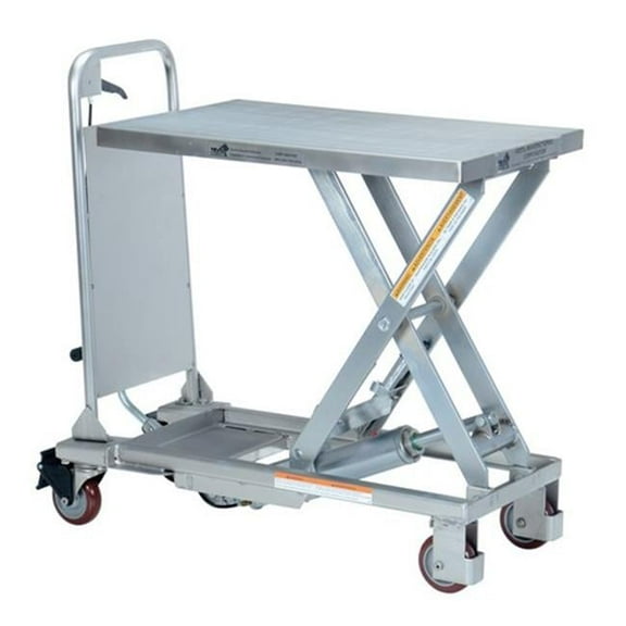 Scissor Lift Table, 400 lb. Cap, 17-5/8"W, 27-1/2"L