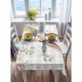 thumbnail image 3 of Easter Rectangle Tablecloth, Spring Rabbit Eggs Blooms Flowers Leaf Grey Plaid Waterproof & StainResistant Tablecloth, Washable Oil-proof Table Cover for Dining/Party/Wedding/Camping/Buffet 60x102 In, 3 of 9