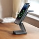 thumbnail image 4 of Cargador inalámbrico magnético plegable con ángulo ajustable, 22,5 W, carga rápida, compatible con iPhone, AirPods y i-Watch, 4 of 6
