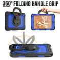 thumbnail image 6 of Dteck iPad mini 5 Case / iPad mini 6 Case with Built in Screen Protector, Child Proof Heavy Duty Shockproof Kids Case with Rotating Stand Handle Pencil Holder for iPad mini 5/4 7.9", Black + Blue, 6 of 7
