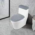 thumbnail image 6 of CoudarTitie Toilet Lid Seat Cover Set Stretch for Bathroom Soft Machine Washable Comfortable, 6 of 8