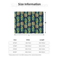thumbnail image 5 of Honeii Colorful Pineapples print throw blanket, crafted from cozy cotton flannel, offers versatile home decor as a bedding suitable for all seasons.-80"x60", 5 of 6