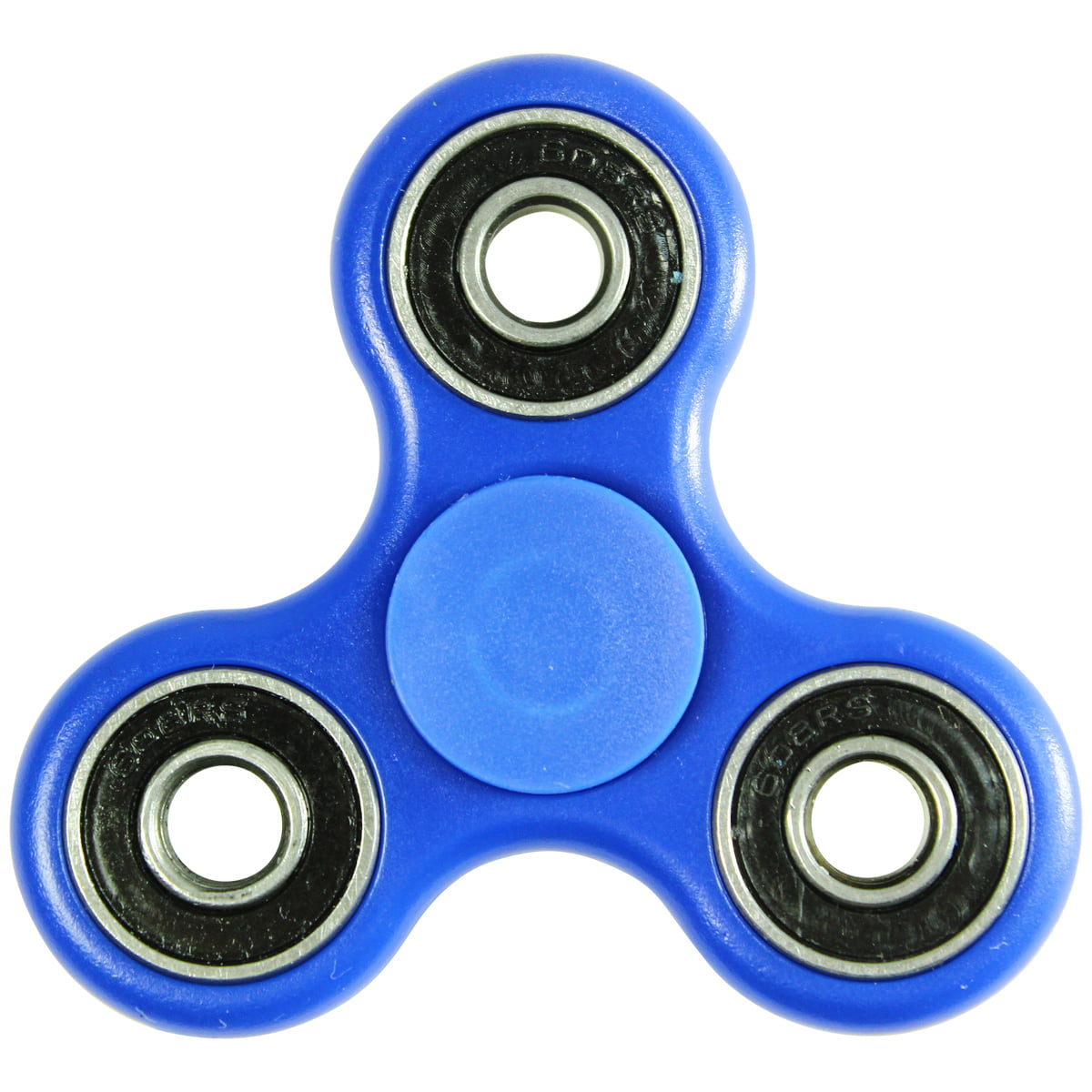 White Hand Spinner Fidget Toy Anxiety Stress Relief Focus EDC Tri Spinner ADHD 