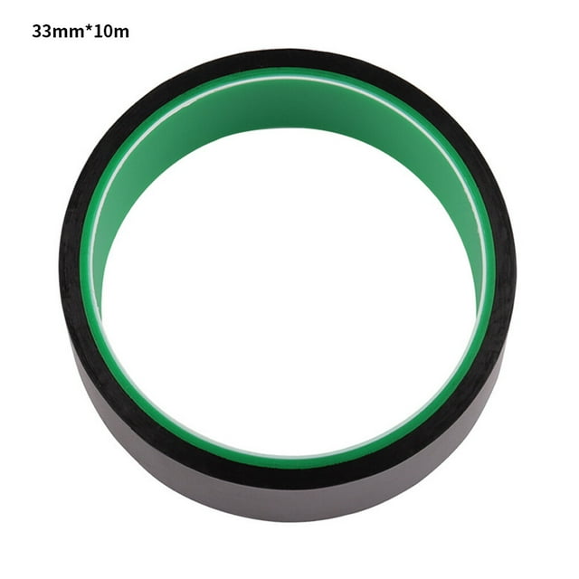QualitChoice Tire Liner Vacuum Bike Tire Strip Protection Tire Liner Vacuum Wheel Tubeless Rim Tape Black 33mm*10M 1Set