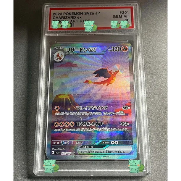 PTCG Rating Card SV4a JP MEW Ex SPECIAL ART RARE GEM MT 10Points Collection Card Holographic Label Replica Child Gifts