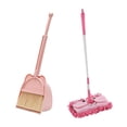thumbnail image 1 of Juego de juguetes de limpieza para casa de barrido para niños con fregona, juguete para juego de imitación, miniescoba y recogedor para niños y niñas Rosa, 1 of 8