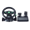 thumbnail image 2 of Rueda de carreras de ordenador, de rotación Universal USB coche conducción simulación juego volante con Pedal para múltiples plataformas Sunnimix volante para juegos, 2 of 8