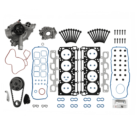 Hemi 6.4L MDS Head Gasket Set Bolts Timing Chain Kit Oil Pump For 2011-2015 Jeep Dodge Chrysler Ram