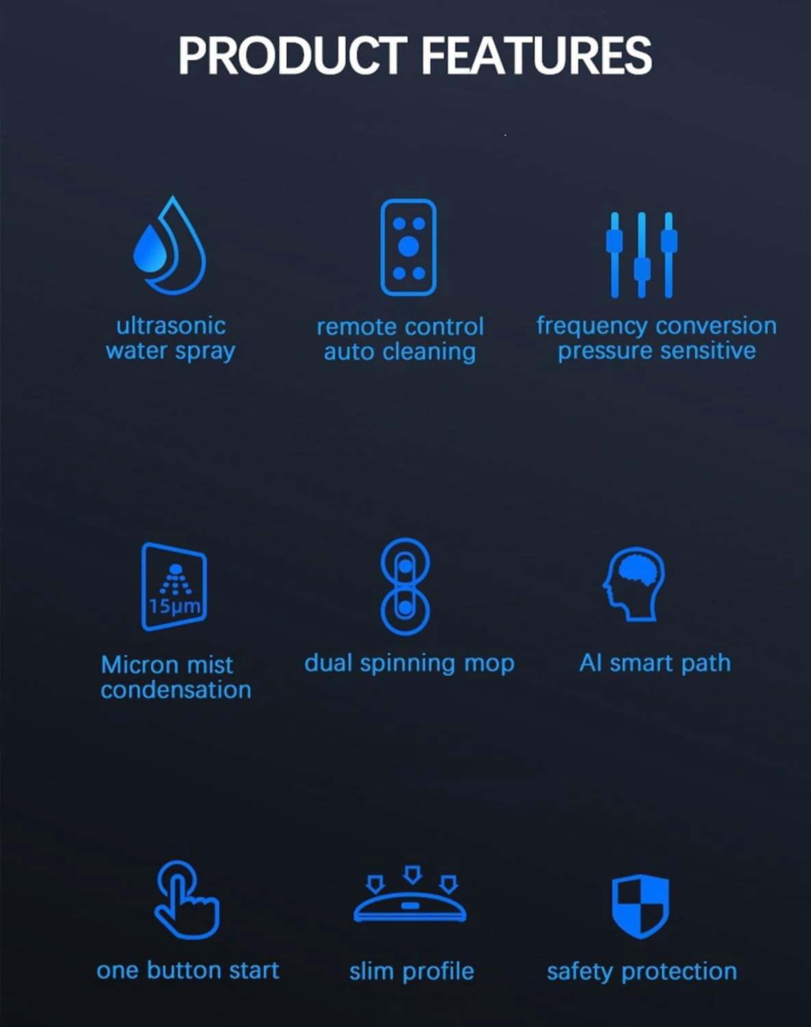 Automatic Window Cleaning Robot with 3200Pa Suction and Dual Automatic Spray, Smart Glass Vacuum for High Rise Windows, AI Edge Detection Safety, AI Path-Planning, Streak Free Hands Free Wash