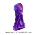thumbnail image 2 of Guardurnaity Headwraps Durabilidad Sombrero de pirata Equipos de bicicleta Poliéster Estilo musulmán Atractivo Transpirable Cuidado del cabello Sombreros violeta tamaño libre, 2 of 4