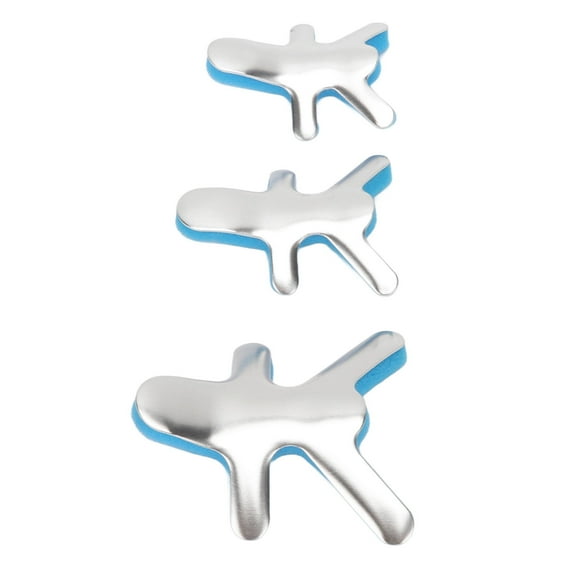 3Pcs Type Type Finger Splint, Aluminum Alloy Finger Splint Straightening Support Fixation Finger Mallet Brace With Sponge, Reusable Finger Fixation Splint For Hospitals, Homes