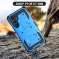 thumbnail image 6 of Takfox Samsung Galaxy A54 5G Belt Clip Holster Case with [Built in Screen Protecotr],Rugged Shockproof Heavy Duty Locking Swivel Holster Kickstand Hard Full Body Cover- Blue, 6 of 7