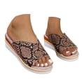 thumbnail image 3 of Bmisegm Women Sandals Fashion Simple Summer New Pattern Wedge Heel Comfortable Non Slip Large Shoes Sandals Women Summer Brown 7, 3 of 9