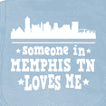 thumbnail image 3 of Inktastic Memphis Tennessee Someone Loves Me Skyline Baby Burp Cloth, 3 of 3