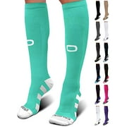 Crucial Compression Socks for Men & Women (20-30mmHg) - Best Graduated Stockings for Running, Athletic, Travel, Pregnancy, Maternity, Nurses, Medical, Shin Splints, Support, Circulation & Recovery