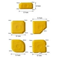 thumbnail image 5 of 5 Pieces Caulk Tool Kit Sealant Silicone Finishing Tools Caulking Tools for Silicone Sealant Grout Finishing Sealing - Yellow, 5 of 8
