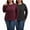 BlackWineRed, variant on Womens Plus Size Tops Long Sleeve Shirts Crew Neck Casual Soft Blouse3 Pack