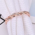 thumbnail image 2 of Platinum Plated Silver Braided Knot Eternity Wedding Band Promise Ring, 2 of 6