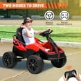 thumbnail image 6 of Roromall 24V Ride On Toy for Kids, 6MPH 200W 4x4 Ride On Car w/Parent Remote, Metal Frame, Headlights, Shock Absorbers, Music, Horn, Battery Powered Electric Cars for 3+ Years Old, 6 of 7