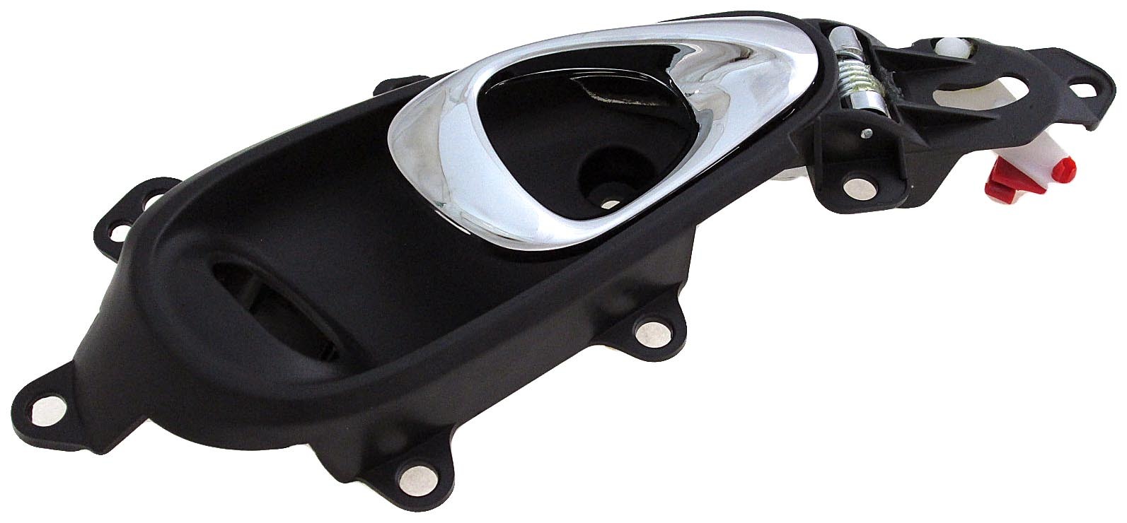 Dorman 80946 Front Passenger Side Interior Door Handle for Specific Chrysler Models, Chrome Lever; Black Housing