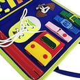 thumbnail image 4 of Dinosaur Busy Board Basic Life Skills Learning Early Educational Activity Board for Fine Motor Skills Interactive Sensory Montessori Board Gift for Kids Aged 1+, 4 of 8