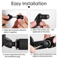 thumbnail image 1 of VONKY Bike Rearview Mirror Handlebar Mounted Folding Adjustable Convex Mirror Bicycle Accessory, 1 of 4