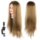 thumbnail image 4 of Cabeza de maniquí de práctica, muñeca de cosmetología, cabeza de entrenamiento de peluquería con cabello, 4 of 14