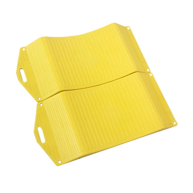 Wisewang 2Pcs Tire Saver Ramps Portable Highly Visible Flat Spot Flat Tire for Protection Yellow Yellow 44x20x4cm