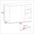 thumbnail image 2 of Desks, 43.3” Wide Compact Computer Desk with Drawer & Shelves | Grey Engineered Wood, 2 of 9