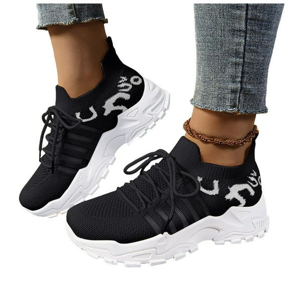 Walking Running Tennis Shoes for Women 2025 Spring Fashion Breathable Mesh Lace up Gym Workout Sport Sneakers