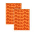 thumbnail image 2 of Fall Kitchen Towels, 2PC Pumpkin Patterns Fall Hand Towels, Soft Absorbent Decorative Farmhouse Towels for Drying Cleaning Cooking Holiday, 2 of 6