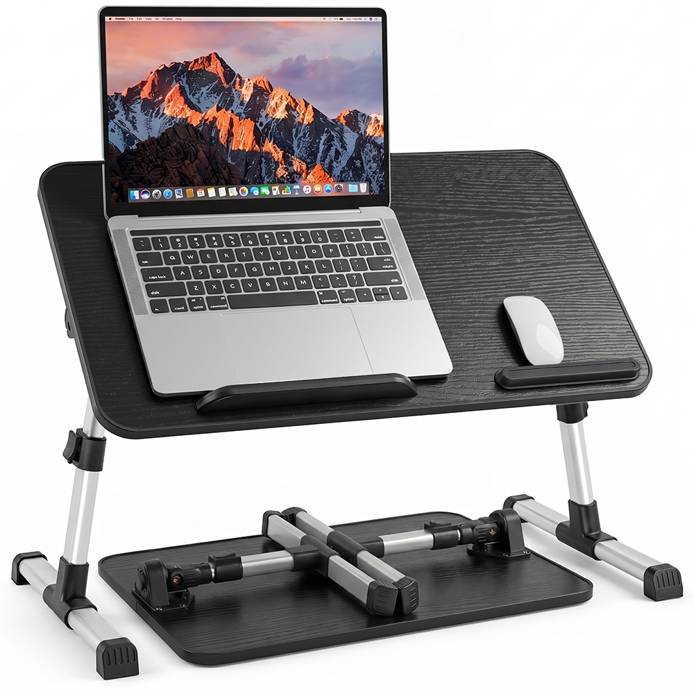 Cowin Adjustable Laptop Desk with Foldable Design, Black photo 1