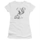 Popeye-Here Vient Trouble T-Shirt à Manches Courtes et Transparent pour Juniors&44; Blanc - XL – image 1 sur 1