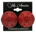 thumbnail image 3 of Mi Amore Post-Earrings Red/Silver-Tone, 3 of 5