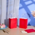 thumbnail image 5 of CCOCC 25 Pack Small Red Gift Bags with Handles-6" Recyclable Paper Goodie Bags for Party Favors,Kids Birthday,Weddings,Christmas,Valentine’S Day, 5 of 7