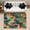 Multicolour 3, variant on CURLYOOT Abstract Geometric Rug for Living Room Bedroom, 4x6 Ft Washable Area Rug, Non Slip Rugs for Entryway, Seashell Large Carpet for Indoor Dining Room