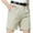 Beige, variant on Wyobmus Men's Loose Fit Dress Shorts Straight Fit Flat Front 4-Way Stretch Expandable Waist Business Short Beige