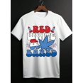 thumbnail image 1 of 4th-Of-July-Red-White Men'S Spring & Summer Short Sleeve Shirt, Soft Crew Neck, All Season Comfort, Holiday Gift Idea, 1 of 6