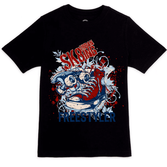 Boys Short Sleeve Urban Sk8ing Freestyler Graphic T-Shirt Size 10-12