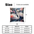 thumbnail image 5 of Swan Velvet Throw Pillow Covers Inserts in 16x16, 18x18, and 20x20 Inches - Set of 2 - Unique Patterns for Throw Pillow Covers for All Occasions, 5 of 6