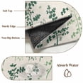 thumbnail image 6 of Sage Green Botanical Round Area Rug 3Ft Washable Small Circle Rugs for Kitchen Entryway, Rustic Country Spring Floral Summer Leaf Non-Slip Carpet Floor Mats Indoor Outdoor Carpet Runner Home Decor, 6 of 8