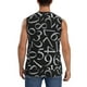 thumbnail image 4 of Fotbe Numbers Men's Camiseta sin Mangas Estampada para Hombres, Playera Casual para Gimnasio, Entrenamiento, Playa-Large, 4 of 7
