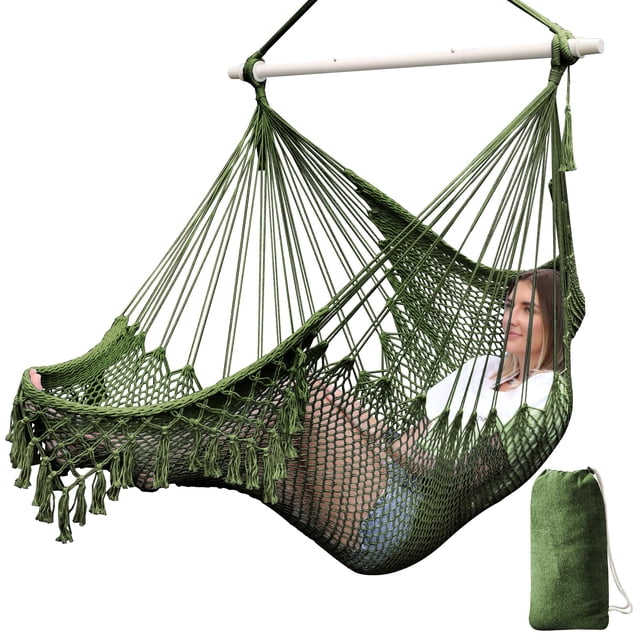 Silla Hamaca Chihee Súper Grande con Cuerda de Algodón Suave