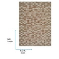 thumbnail image 6 of Livabliss Outdoor Rugs, 6x9 Crete Cottage Burnt Sienna Area Rug for Patio, Porch, Deck, Backyard, Waterproof Indoor Outdoor Carpet (6'3" x 9'), 6 of 7