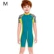 thumbnail image 2 of Niños trajes de buceo traje de buceo secado rápido espalda con cremallera cremallera deportes transpirable Pieles de buceo para buceo Snorkeling Surfing Natación azul M Eigraketly OD003670-02, 2 of 7